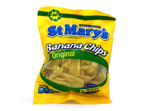 St Mary's Banana Chips 3x30g