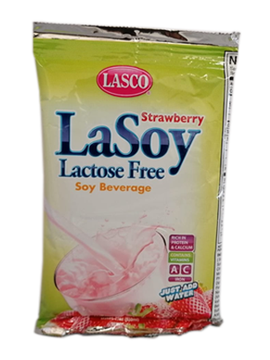 Lasco Lasoy Soy Beverage Strawberry 3x80g