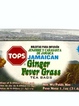 Tops Ginger Fever Grass 24 Tea Bags